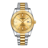 Carlophis K-1840B Legacy Classic Watch - Unisex & Fluted Bezel