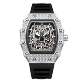 Carlophis K-2404B-YZ Vector Men's Tonneau Watch - Motorsport-Inspired
