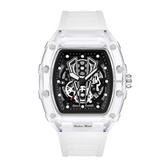 Carlophis K-2017B Vanguard Transparent Tonneau Watch - Men's & Artistic Dial