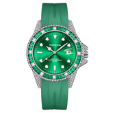 Carlophis K-1268B Marina Crystal Bezel Diver-Style Watch - Unisex