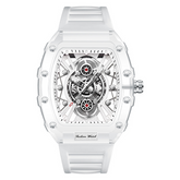 Carlophis K-2391B Ion Transparent Tonneau Watch - Men's & Monochromatic