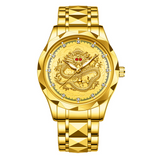 Carlophis K-1826B Emperor 3D Dragon Watch - Unisex & 5-Link Bracelet