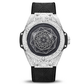 Carlophis K-109D Men's Luminous Hexagon Watch - Diamond-Style & Waterproof