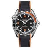 Carlophis Voyager Automatic Marine-Style Watch - Men's & Orange Bezel