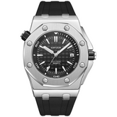 Carlophis K-1221B Orion Hexagonal Watch - Men's & Pixelated Skeleton Dial