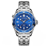 Carlophis K-1808B Triton Skeleton Steel Bracelet Watch - Unisex