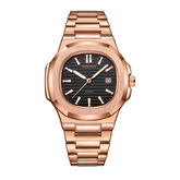 Carlophis K-921D Axiom Porthole-Style Watch - Unisex & Screw-Down Crown