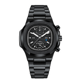Carlophis K-918B Odyssey Chronograph Watch - Unisex & Porthole-Style