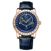 Carlophis K-1218A Men's Luminous Starry Sky Automatic Watch - Dual Display