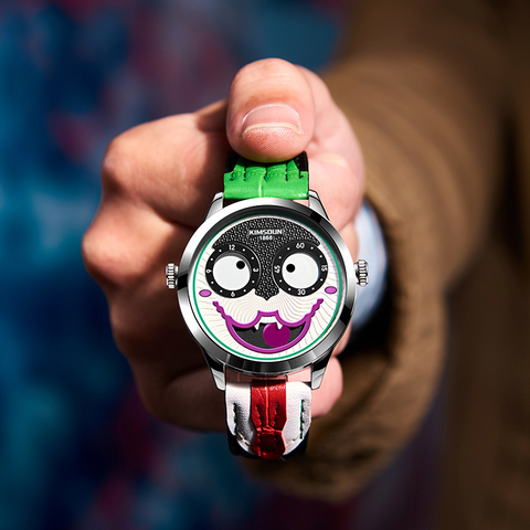 Carlophis K-1212B Jester "Joker Dial" Watch - Unisex & Animated Face
