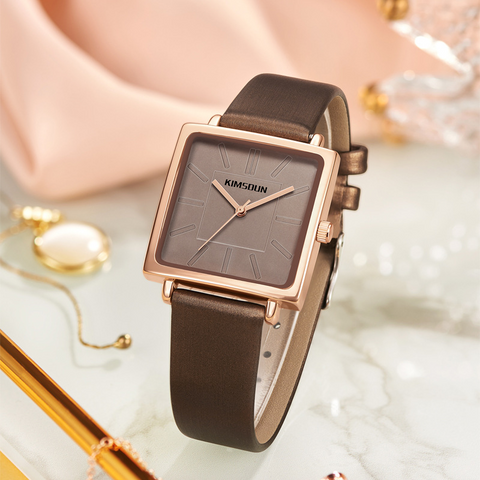 Carlophis K-7703B Belle Women's Square Watch - Elegant & Classic Style