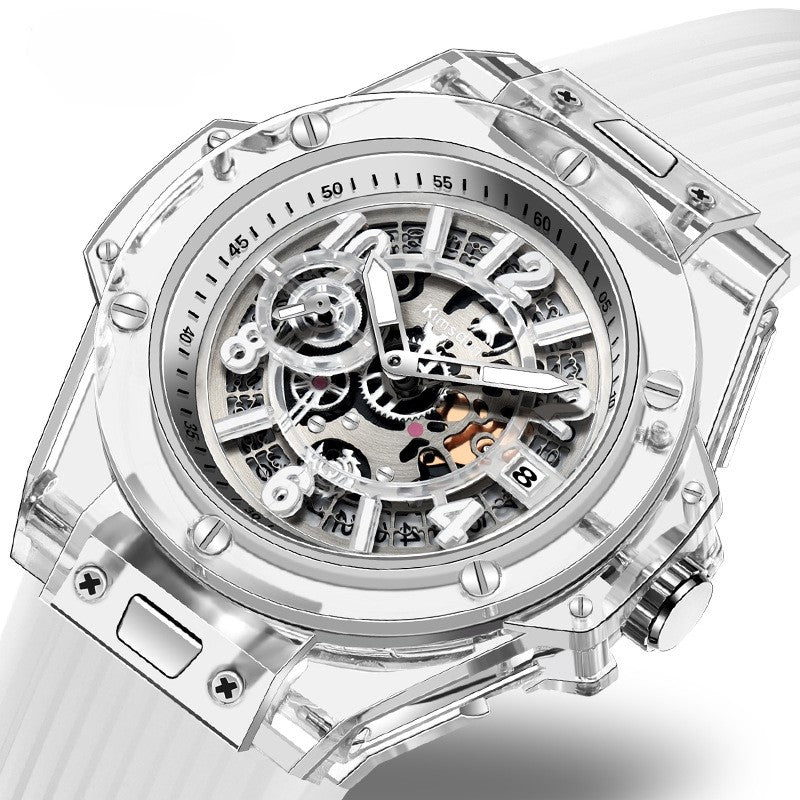 Carlophis Link Transparent Couples' Watch - His & Hers Ana-Digi Style