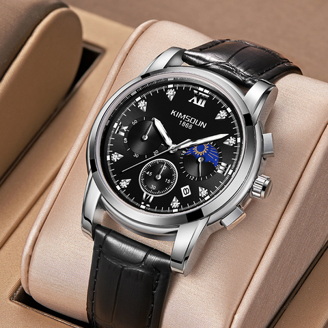 Carlophis K-1801B Caliber Ultra-Thin Chronograph Watch - Unisex