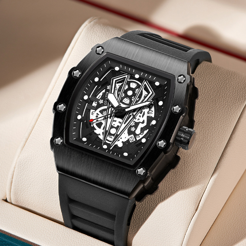 Carlophis K-2018B Force Men's Tonneau Watch - Artistic & Sport Design