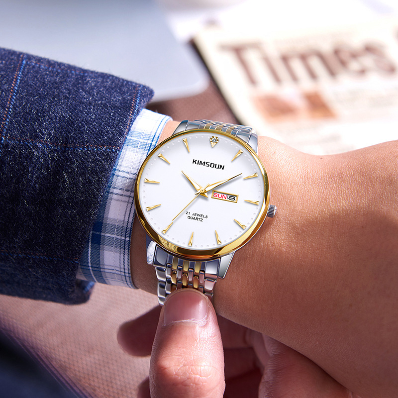 Carlophis K-1802B Aspect Ultra-Thin Watch - Unisex & See-Through Case