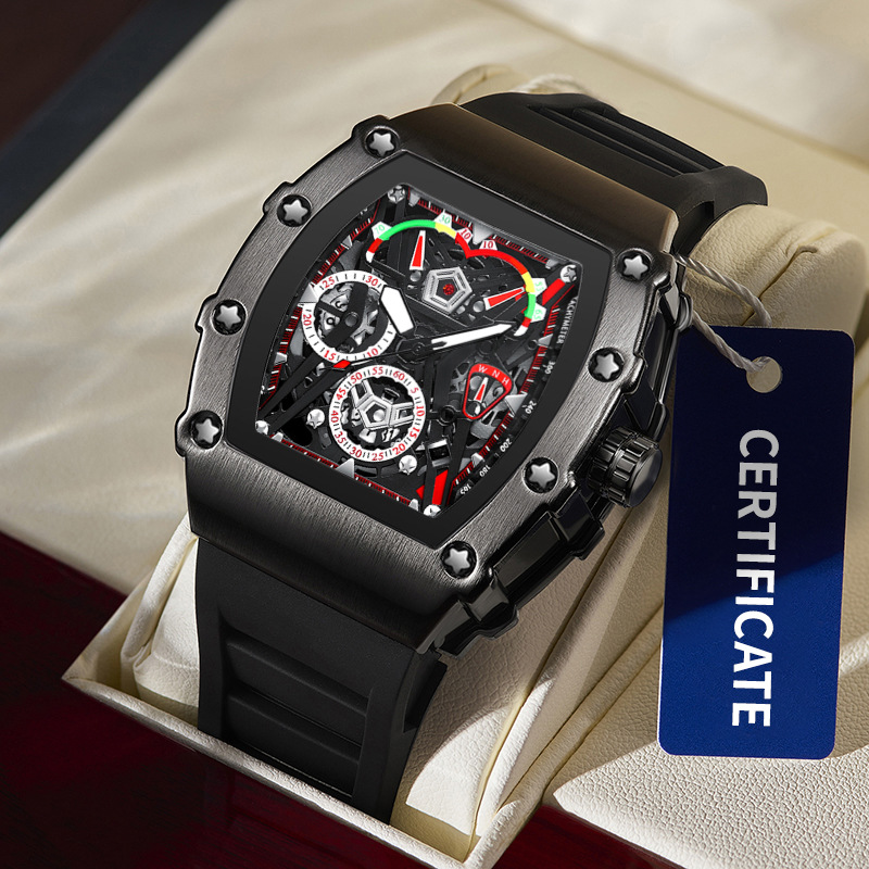 Carlophis K-2102B Velocity Men's Tonneau Watch - Sport & Vibrant Colors