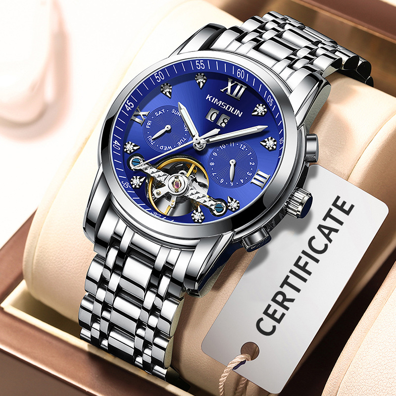 Carlophis Celestial Automatic Open-Heart Watch - Unisex & Calendar Dial