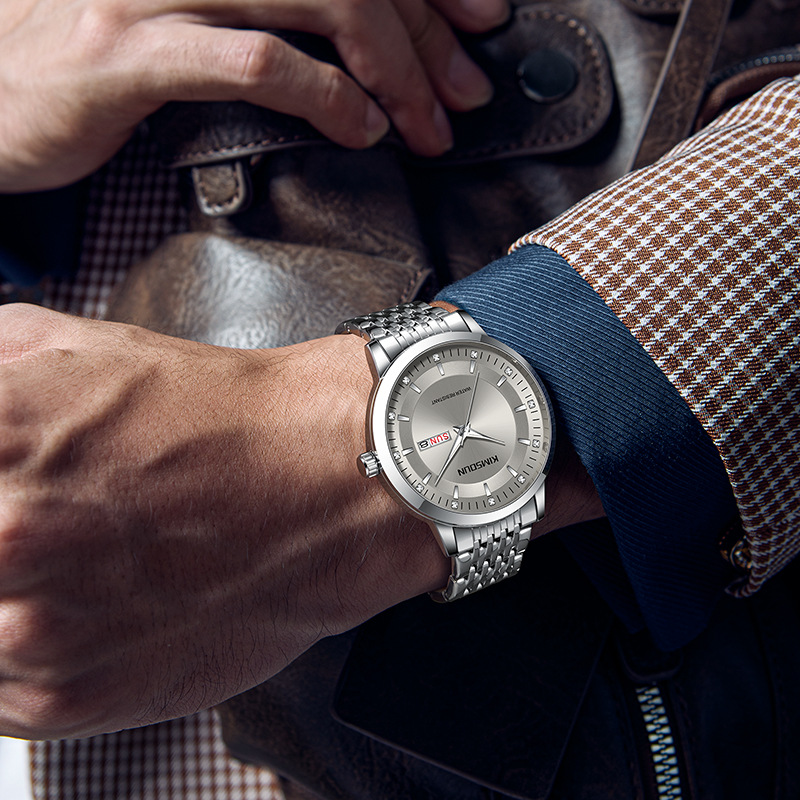 Carlophis K-1851B Metropolitan Classic Watch - Unisex & Stainless Steel