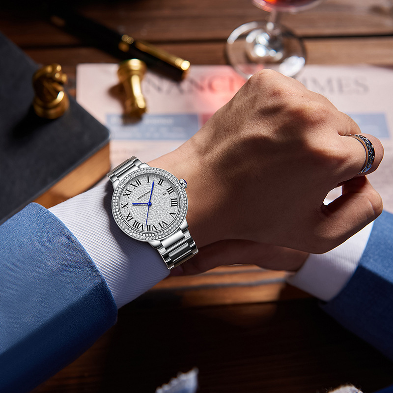 Carlophis K-1837B Eclat Iced-Out Ballon-Style Watch - Unisex