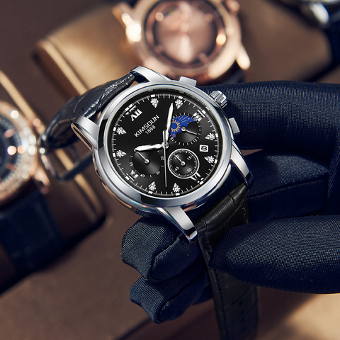 Carlophis K-1801B Caliber Ultra-Thin Chronograph Watch - Unisex