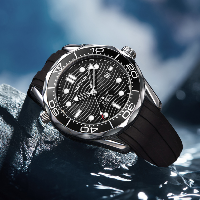 Carlophis K-1808B Jetty Classic Diver-Style Watch - Unisex & Quartz