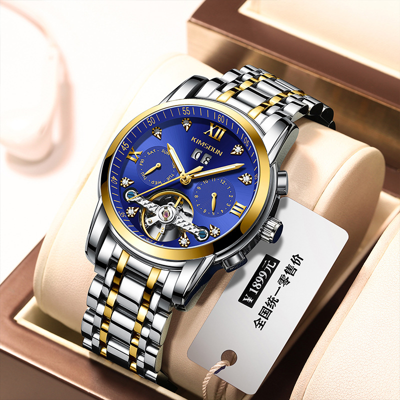 Carlophis Celestial Automatic Open-Heart Watch - Unisex & Calendar Dial