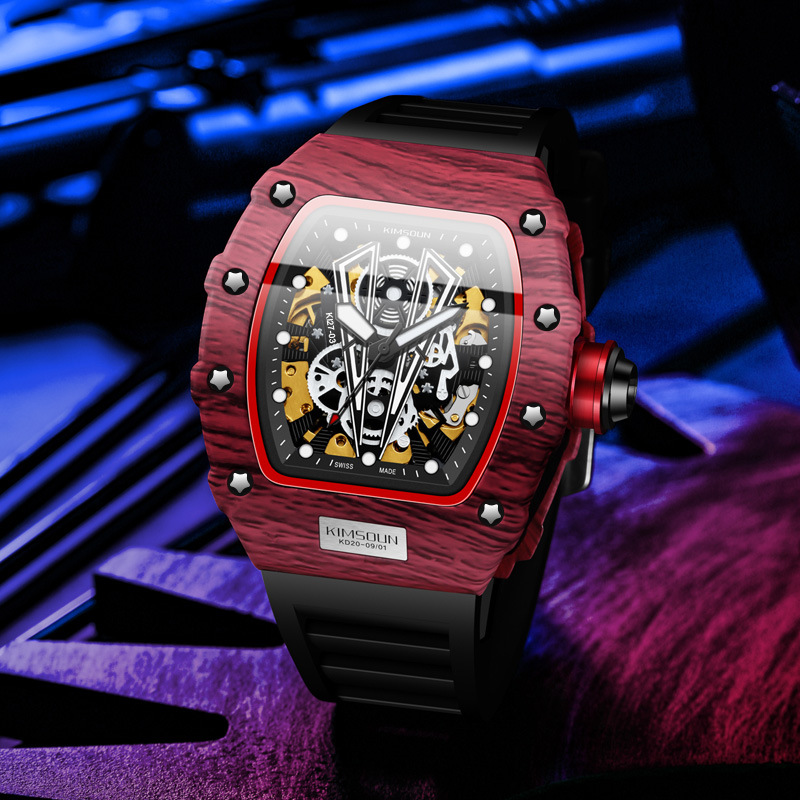 Carlophis K-2011A Manifesto Automatic Tonneau Watch - Unisex & No-Logo