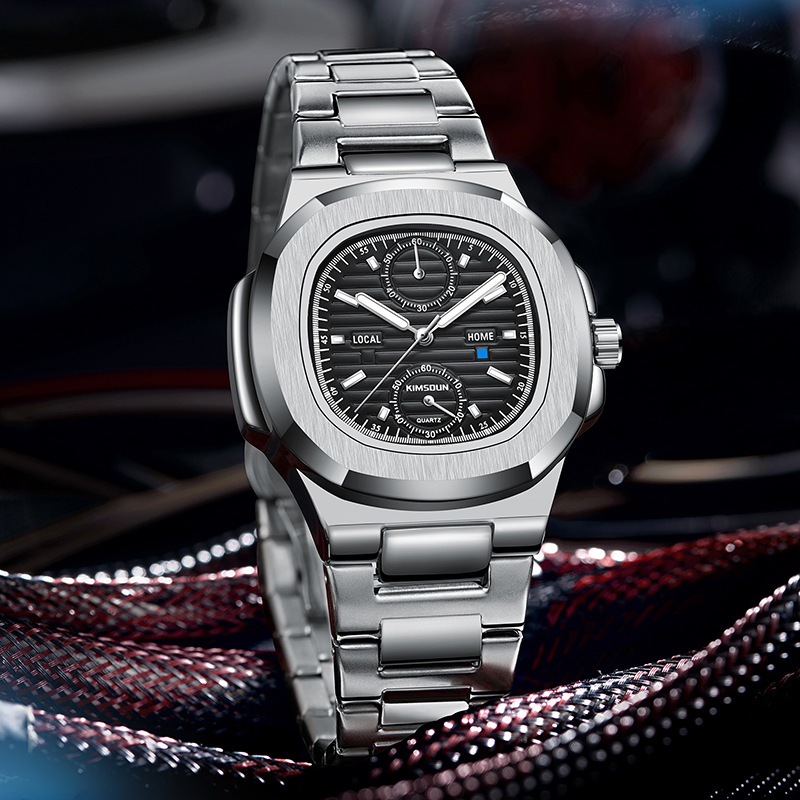 Carlophis K-918B Odyssey Chronograph Watch - Unisex & Porthole-Style