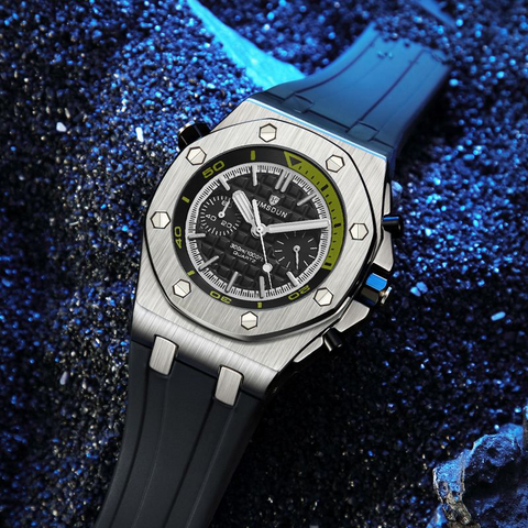 Carlophis K-1223B Chroma Men's Sport Watch - Bold Color & Camo Series