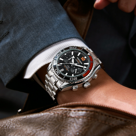 Carlophis K-1804A Maritime Automatic Diver-Style Watch - Men's
