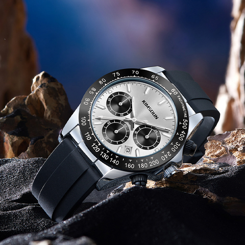 Carlophis K-1810B Le Mans "Panda Dial" Chronograph Watch - Unisex & Racing