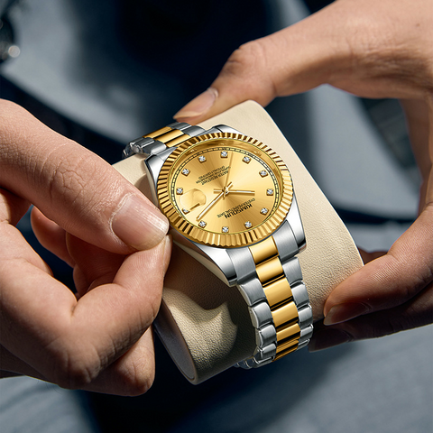 Carlophis K-1839 Estate Skeleton Dress Watch - Unisex & Fluted Bezel