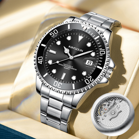 Carlophis K-1022B Spectre Skeleton Steel Bracelet Watch - Unisex