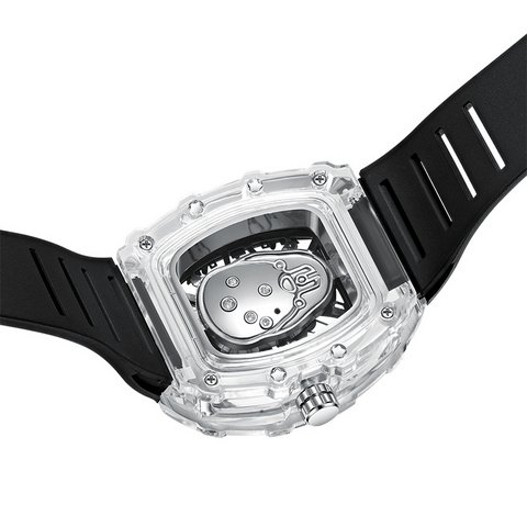 Carlophis K-2392B Construct Transparent Tonneau Watch - Unisex & Architectural