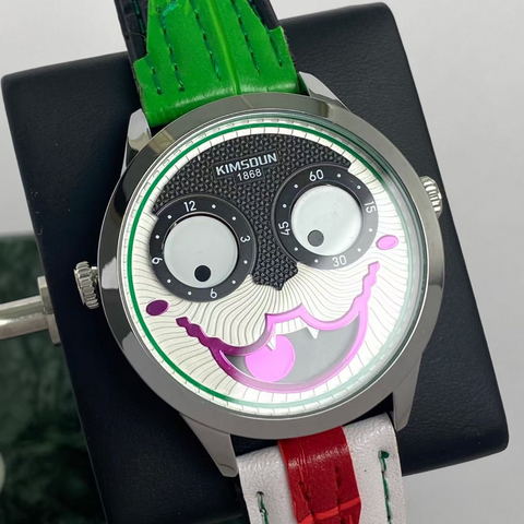 Carlophis K-1212B Jester "Joker Dial" Watch - Unisex & Animated Face