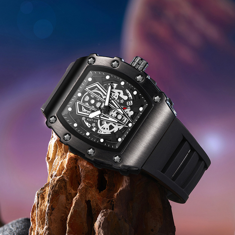 Carlophis K-2018B Force Men's Tonneau Watch - Artistic & Sport Design