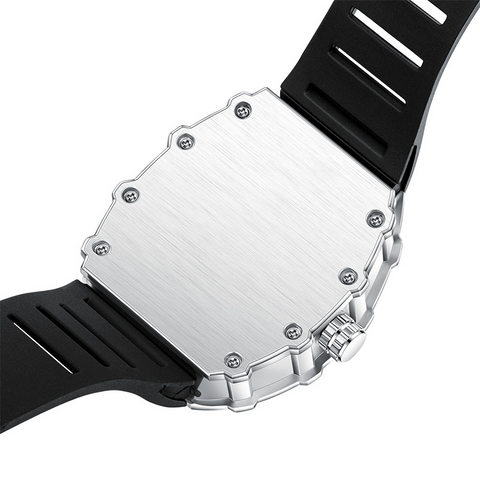 Carlophis K-2404B-YZ Vector Men's Tonneau Watch - Motorsport-Inspired
