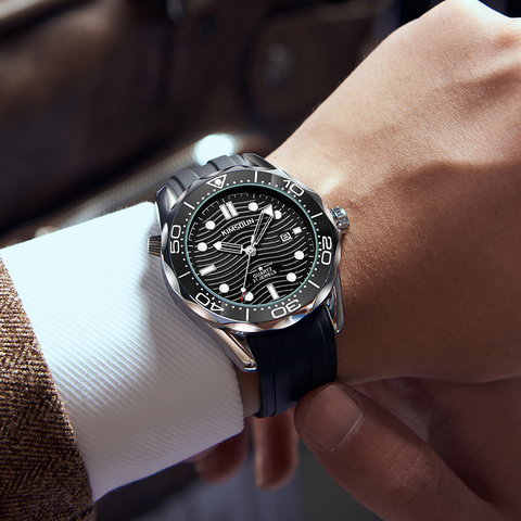 Carlophis K-1808B Jetty Classic Diver-Style Watch - Unisex & Quartz