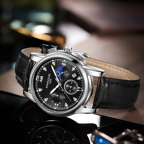 Carlophis K-1801B Caliber Ultra-Thin Chronograph Watch - Unisex