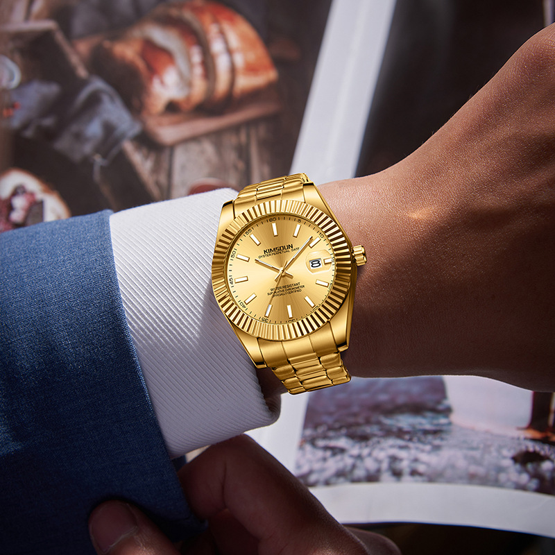 Carlophis K-1840B Sovereign Skeleton Watch - Unisex & Fluted Bezel