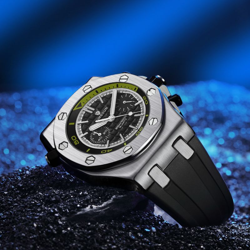 Carlophis K-1223B Chroma Men's Sport Watch - Bold Color & Camo Series