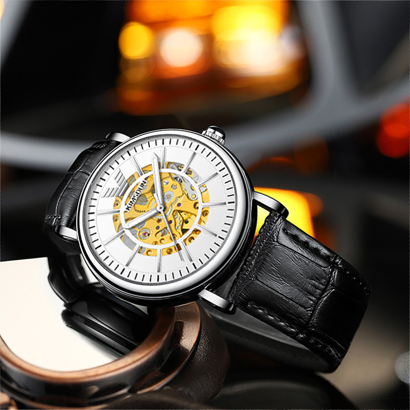 Carlophis K-2025A Architect Automatic Skeleton Watch - Men's & Mechanical