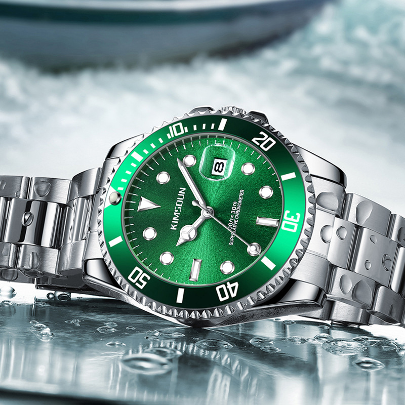 Carlophis K-1022B Men's "Submariner" Style Watch - Luminous & Waterproof