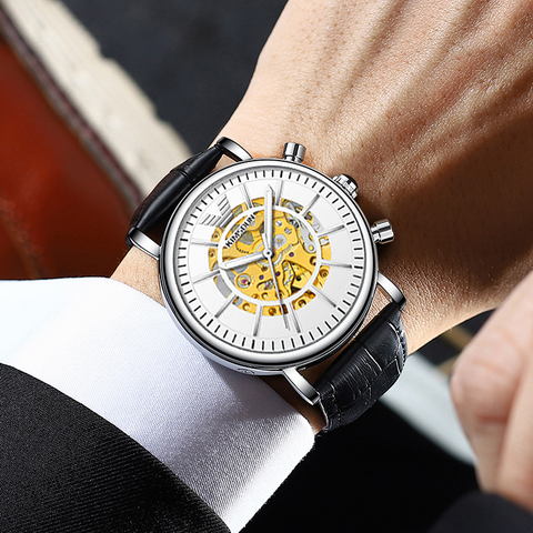 Carlophis K-2025A Architect Automatic Skeleton Watch - Men's & Mechanical