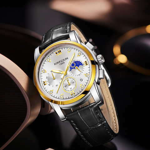Carlophis K-1801B Caliber Ultra-Thin Chronograph Watch - Unisex