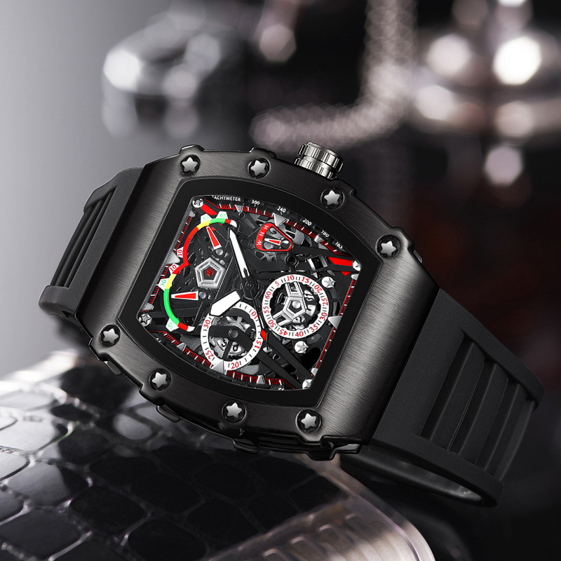 Carlophis K-2102B Velocity Men's Tonneau Watch - Sport & Vibrant Colors