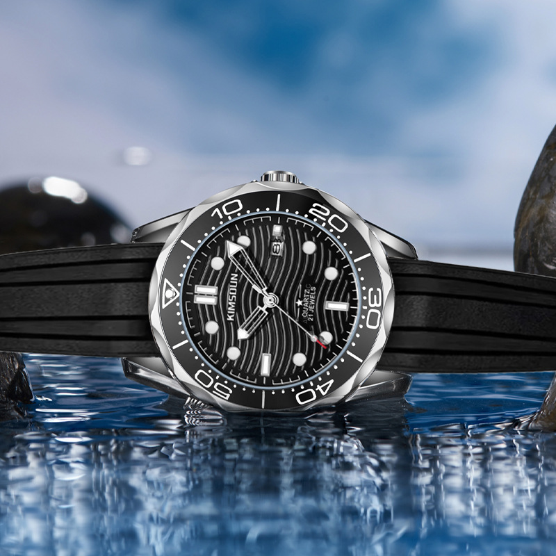 Carlophis K-1808B Jetty Classic Diver-Style Watch - Unisex & Quartz