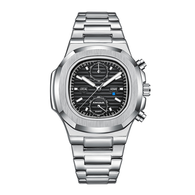 Carlophis K-918B Odyssey Chronograph Watch - Unisex & Porthole-Style