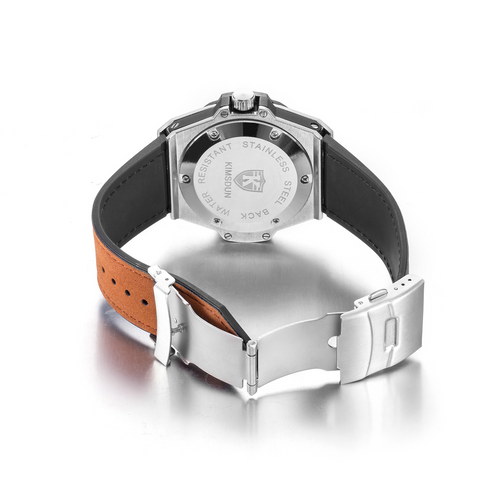 Carlophis K-109D Men's Luminous Hexagon Watch - Diamond-Style & Waterproof