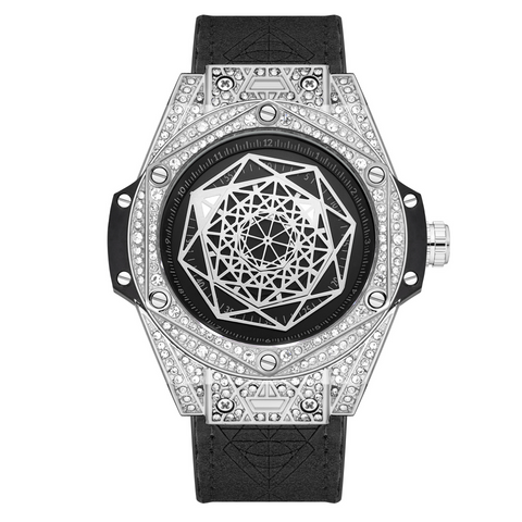 Carlophis K-109A Stature Automatic Crystal Bezel Watch - Men's & Mechanical